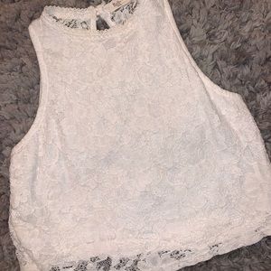 Cute lace crop top